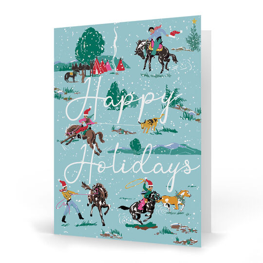 Holiday Cowboys Folded Holiday Cards